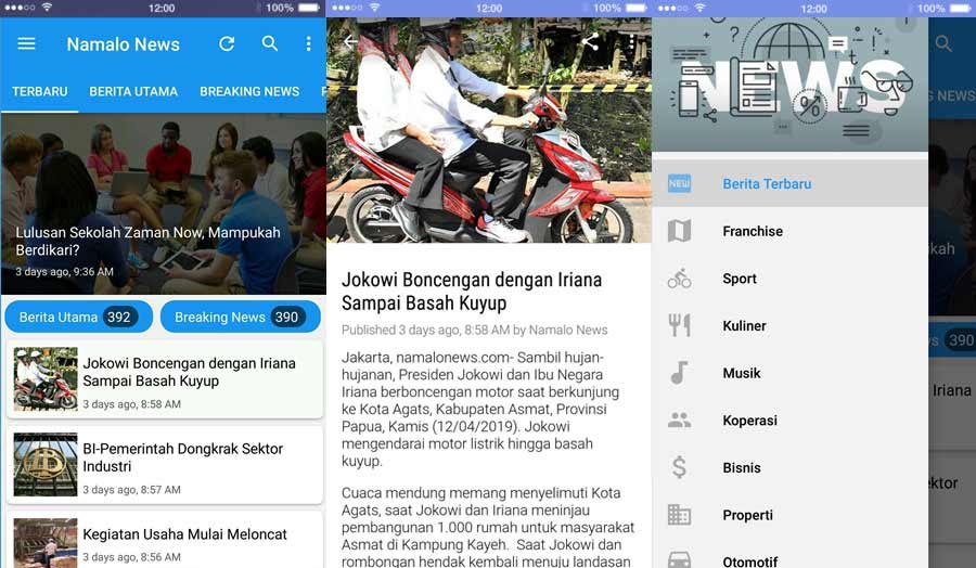 aplikasi namalonews revo app